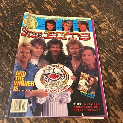 Star Hits April 1987 Magazine New Wave Duran Glass Tiger Missing Centerfold