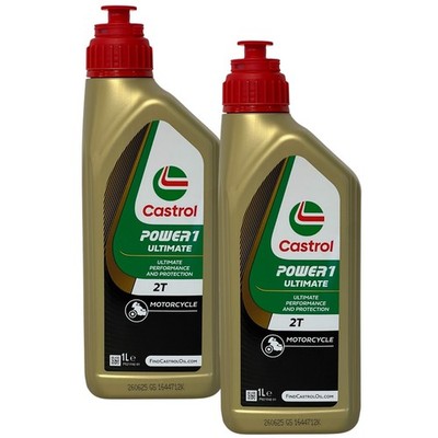 2x1 Li Castrol Power 1 Ultimate 2-Takt Racing Motorradöl API TC JASO FD Mischöl