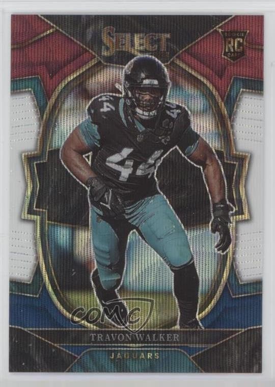 2022 Panini Select Concourse Tri-Color Prizm 21/249 Travon Walker #42 0br2