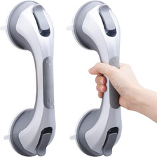 Maniglia Doccia Anziani 2 Pack, MAX 110 KG Maniglione Bagno Disabili, 31 CM Mani