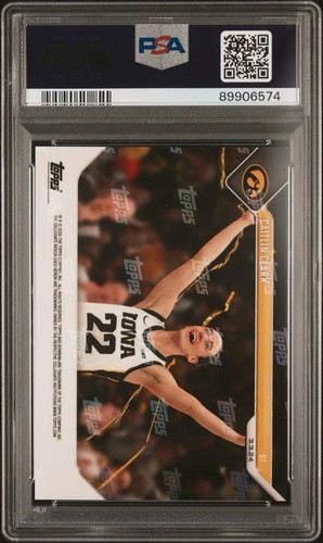 CAITLIN CLARK IOWA RC 2023 BOWMAN U TOPPS NOW #61 ROOKIE PSA 10 GEM MINT WNBA 🔥 - Picture 3 of 3