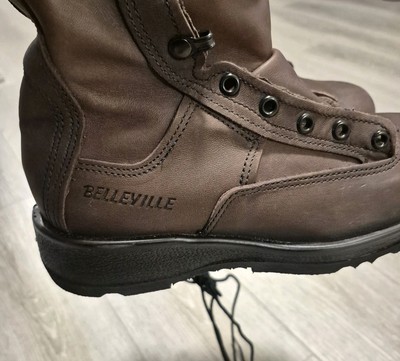 Belleville 330ST US Navy Steel Toe Flight Boots Brown Sz 3.0 R USA