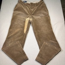 Vintage Polo Ralph Lauren pants Mens 34x32 Buckle Back dbl seat Corduroy trouser