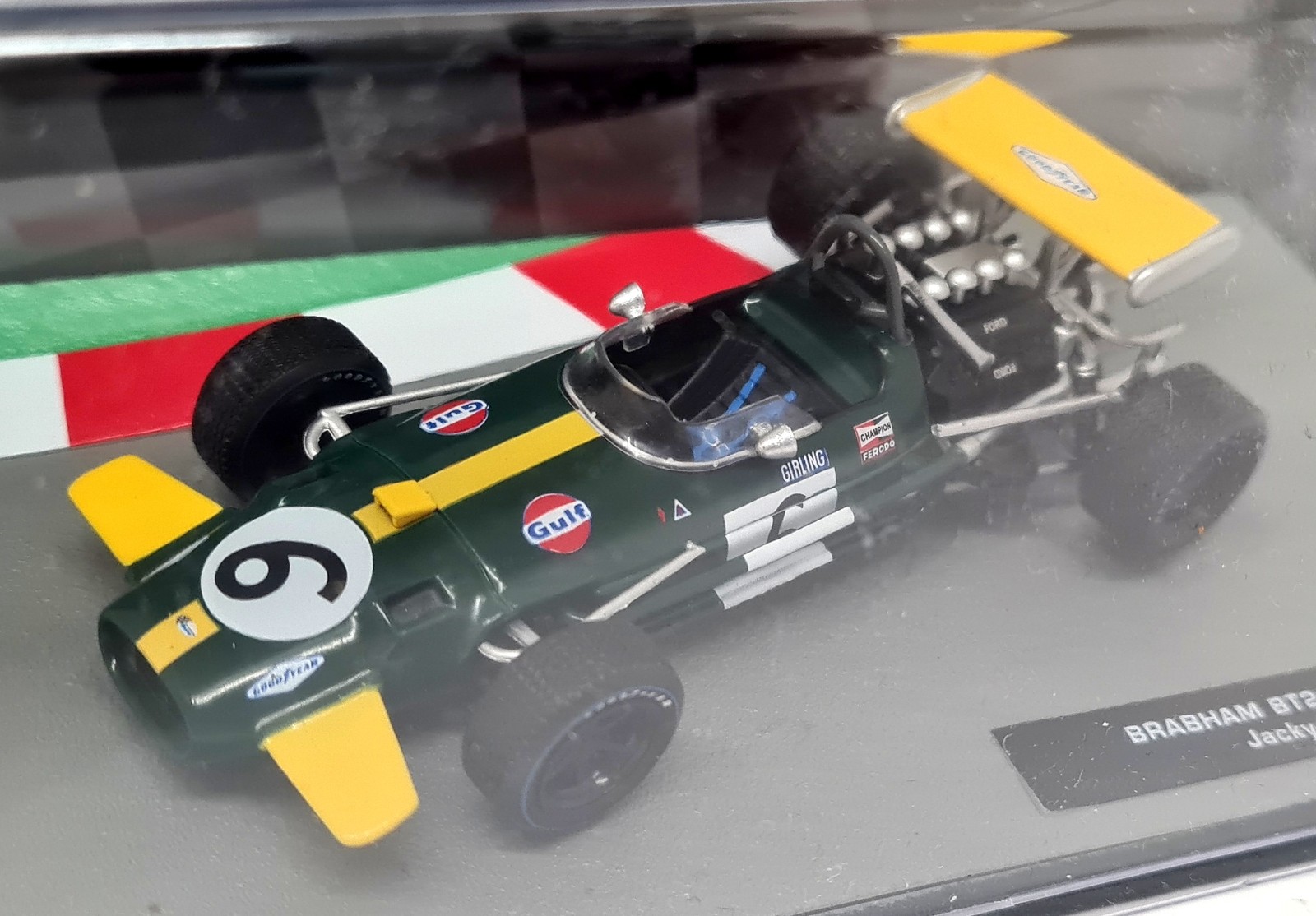 Atlas 1/43 - Brabham BT25A 1969 Jacky Ickx Diecast Model F1 Car