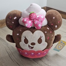 Disney Munchlings Baked Treats Minnie Mouse Wild Strawberry Cupcake Medium Plush