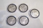 Lot of 5 - $1 American Silver Eagle 1 oz 2003 BU
