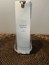 Threshold Carafe And Cup Tumble Up Bedside Water NIB