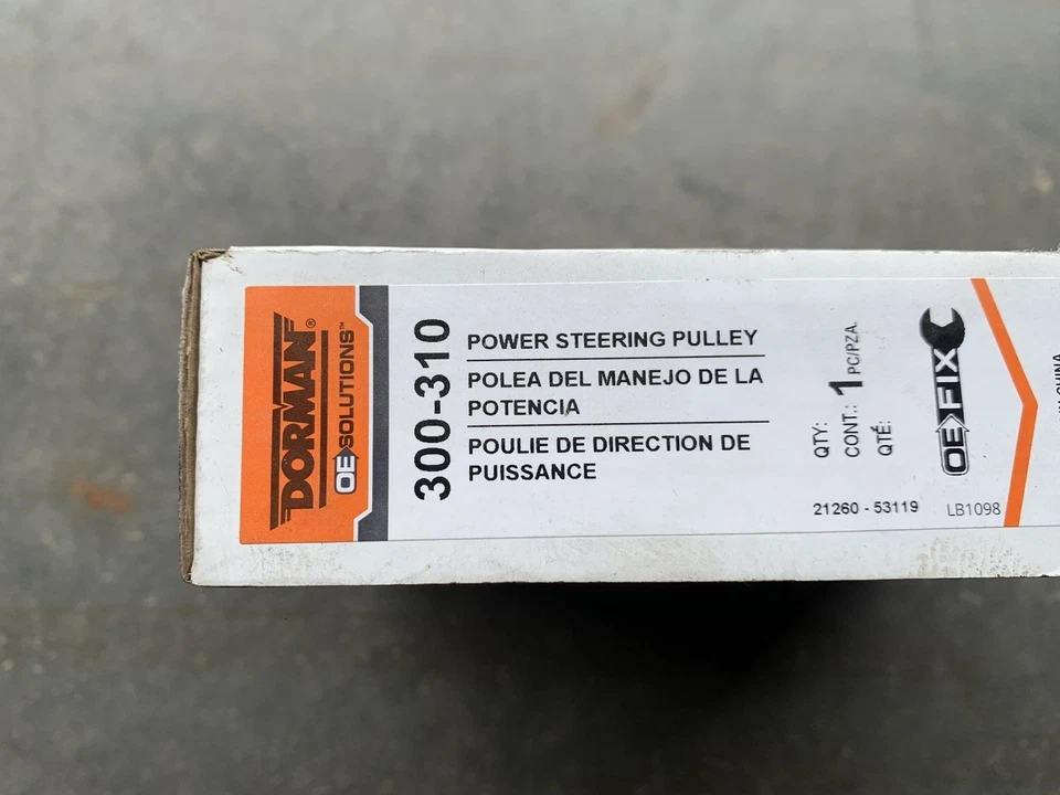 Bomba de dirección asistida polea Dorman para Jeep Wrangler 1999-2006 2000 2001 2002 Foto 3 de 4