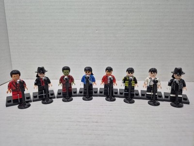 Michael Jackson Set Of 8 Custom Minifigures Music Producer 