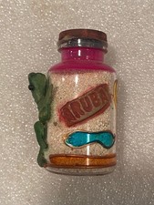 2" Aruba Souvenir Decorated Glass Bottle w/Sand *Pre-Owned* BT5