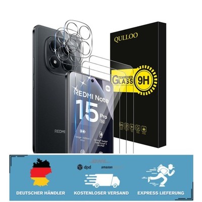 HD Klar Displayschutz für Xiaomi Redmi Note 15 Pro 5G - 3 Stück + Reinigungsset
