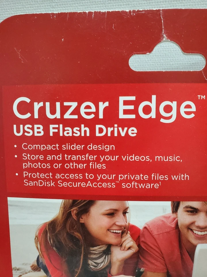 SanDisk Cruzer Edge 8GB USB Flash Drive 3 Pack, Sealed Unopened  - Image 3 of 4