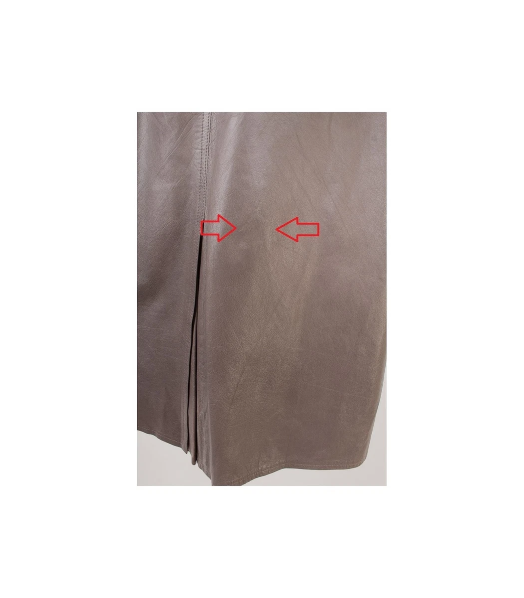 Etienne Aigner Damen Rock Gr. DE 38 Wickelrock Leder