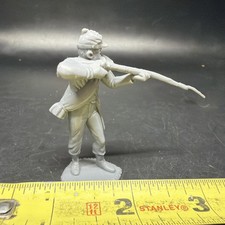 Louis Marx Civil War Toy Soldier Gray South Confederate Figure Firing Squad 2  