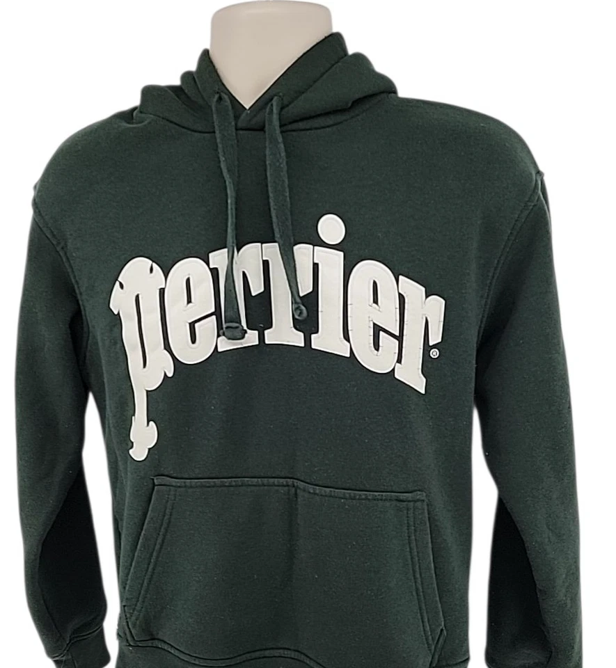 Мужская толстовка с капюшоном Zara x Perrier Размер Small Зеленый пуловер Толстовка с капюшоном Логотип - Изображение 4 из 4