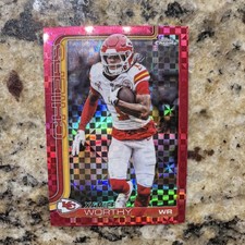 Topps Chrome X-Fractor Xavier Worthy Kansas City Chiefs #145 Football 2025