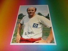 Charly Dörfel HSV DFB signed autographed autograph on 20x28 photo