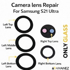 For Samsung S21 Ultra Back Camera Glass Lens Cover Replacement