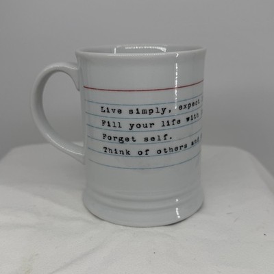 Live Simply Words To Live By Ceramic Coffee Mug Fringe Studio Coffee Mug