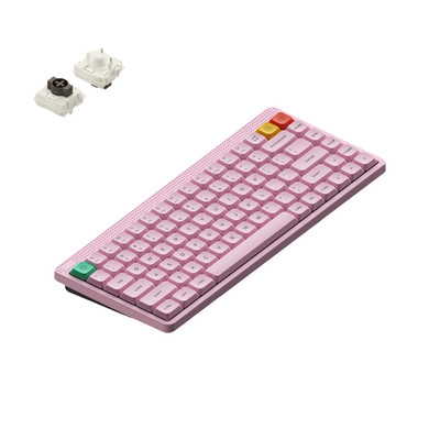 NuPhy Node75 Kabellose Mechanische Tastatur QWERTY Low / Light Pink / Brown nano