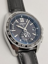 Seiko Brightz 8B54-0AW0 Day Date World Time Solar Mens Watch Authentic Working