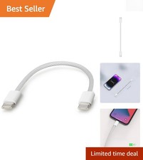 Short 6-Inch USB C Cable - 60W Charging Cord for Samsung  iPhone Devices