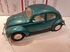 Vintage Pressed Metal Tonka Teal Green Aqua Volkswagen Beetle Bug Car VW  #52680