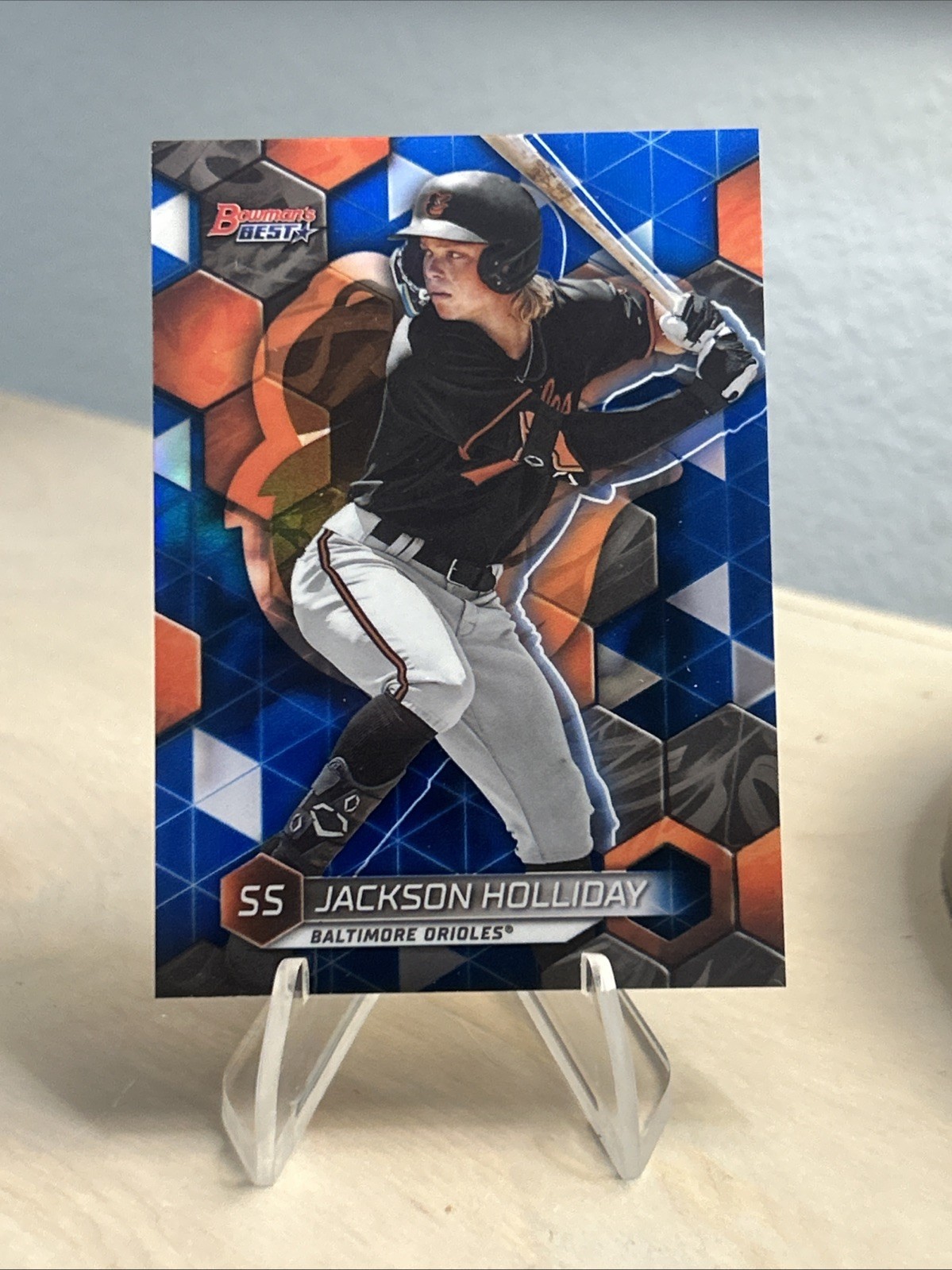 2023 Bowman’s Best Jackson Holliday Blue Refractor /150 #TP-12 Orioles