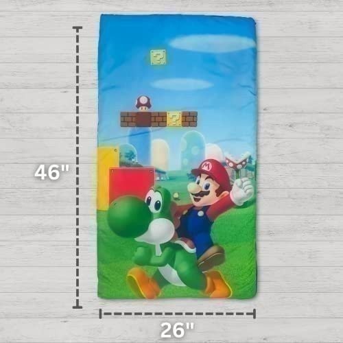 Super Mario 2-teiliges Kinder Schlaf-/Schlummersack-Set, 46 Zoll (L) x 26 Zoll (B) - Bild 3 von 7