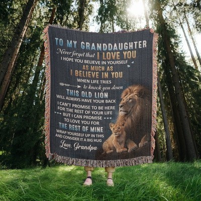 Granddaughter Woven Blanket