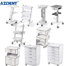 AZDENT Dental Multi-Function Mobile Cart with 3/4/5 Drawers Medical Rolling Cart