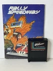 Rally Speedway (Atari 400 800 XL XE, 1983) Cartridge & Manual Cleaned Tested