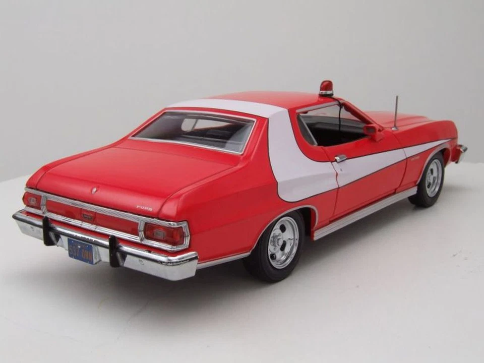 Ford Gran Torino 1976 Rouge Blanc Starsky & Hutch Modèle Réduit 1:24 Greenlight - Photo 2/4