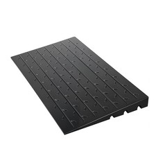 Uimoso Rubber Curb Ramp 75mm Height,1T Load Capacity, Wheelchair-Friendly Design