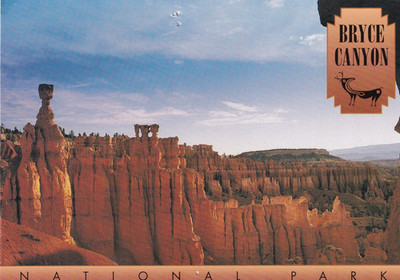 BRYCE CANYON NATIONALPARK ~ SOUTHERN UTAH ~ GEBRAUCHT ~ UNBESPIELT ~ DATUM AUF KARTE 1999