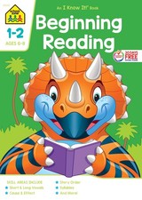 School Zone Beginning Reading Workbook: 64 Pages, 1st Grade, 2nd Grade, Beginnin