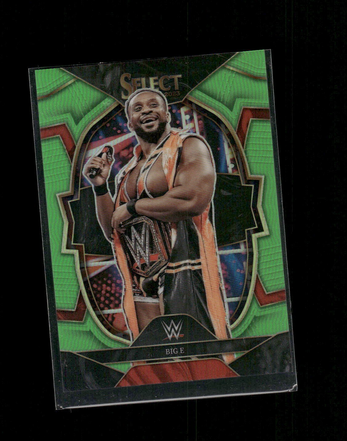 2023 Panini Select WWE Big E #2 Neon Green Prizm /75
