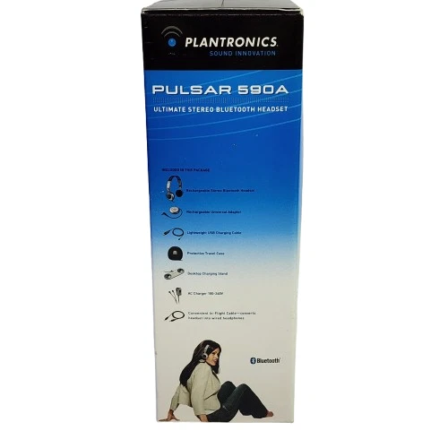 Plantronics Pulsar P590A Bluetooth Headphones New In Box - Image 3 of 4