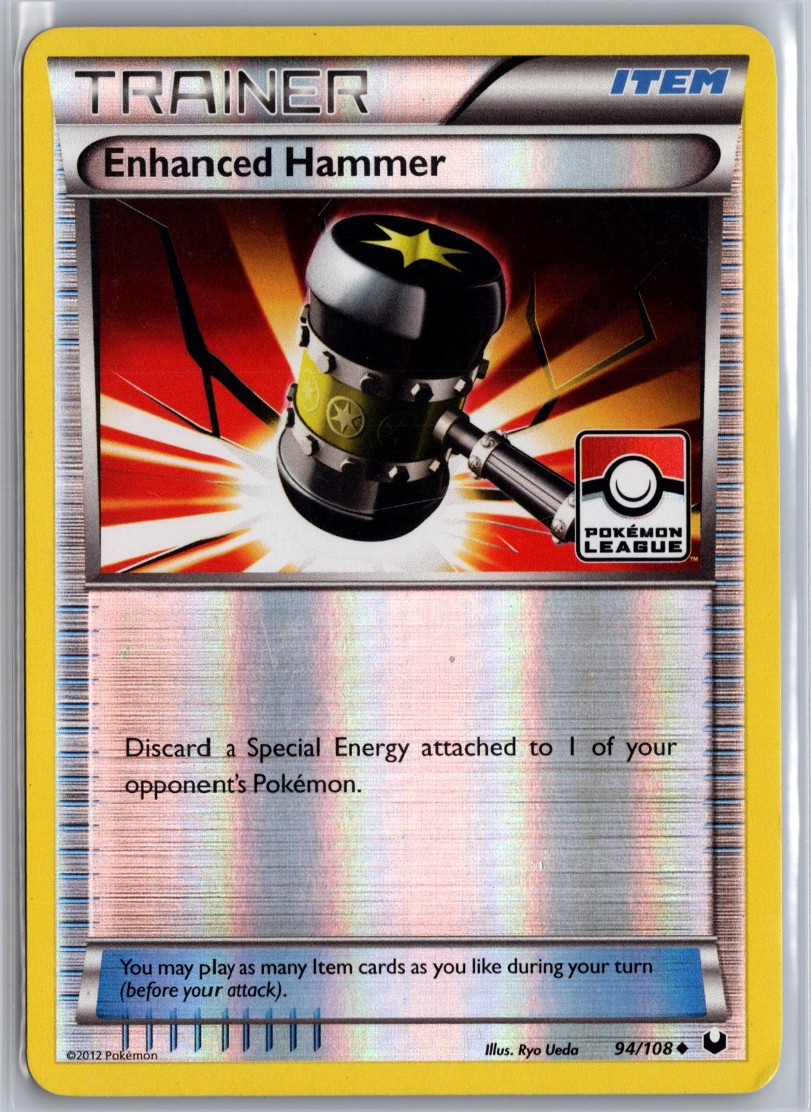 Enhanced Hammer (Pokemon League) 94/108 Pokemon Reverse Holo LP