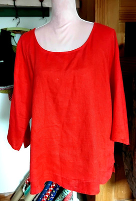  ꧖ Schöne Bluse/Tunika - 100% Leinen - US made von Chalet