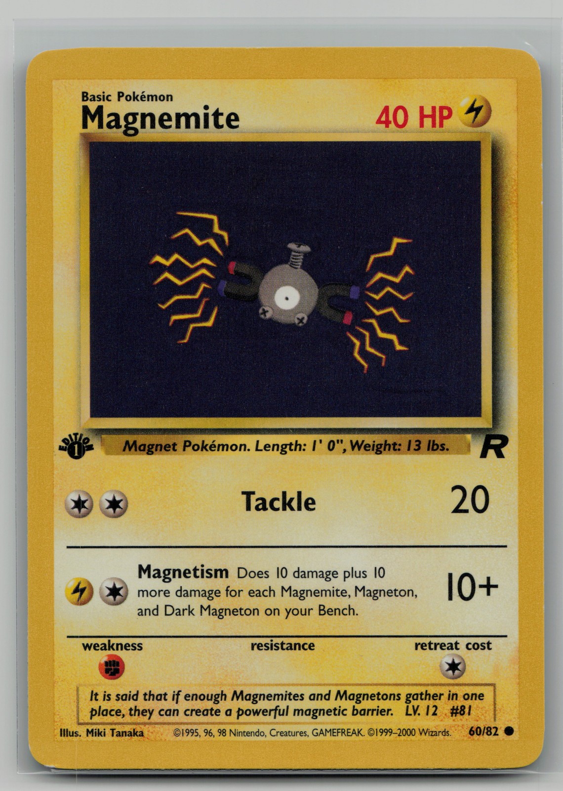 Magnemite Common Team Rocket 60/82 NM