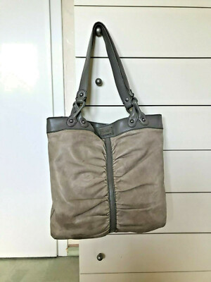 Tasche Schultertasche Marke Vera Wang ''Simply Vera'' Leder beige