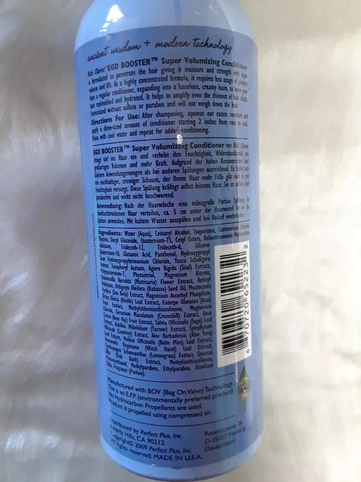 Nick Chavez EGO BOOSTER Super Volumizing CONDITIONER sulfate/paraben-free 6.7oz - Image 4 of 4