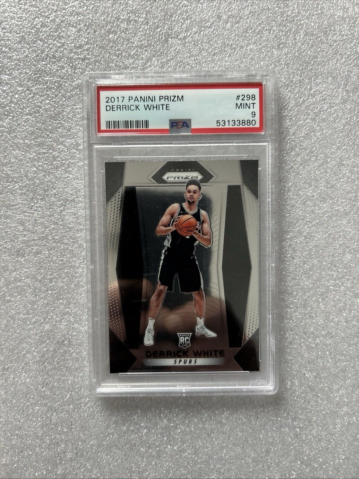 2017 Panini Prizm Derrick White Rookie #298 Spurs Boston Celtics PSA 9 MINT RC