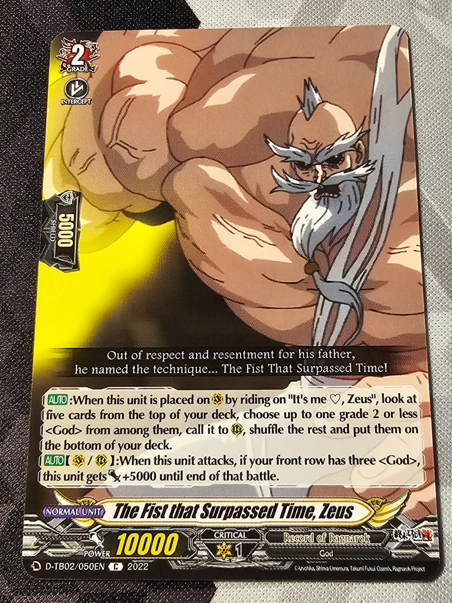 The Fist that Surpassed Time, zeus #50 C Cardfight!! Record of