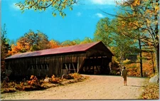 Covered Bridge VTG Chrome Postcard  A8