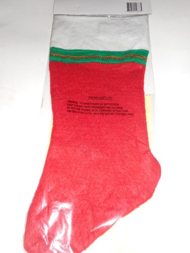 Personaliza Tus Mascotas Medias de Navidad con Letras Brillantes Rojo Fieltro 17" NUEVO - Imagen 2 de 2