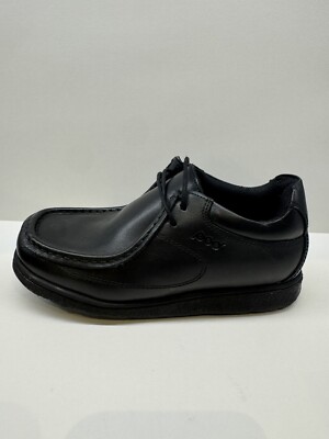 POD Rhys Leder Schulschuhe UK Größe 10 | Jungen Schnürschuhe schwarz