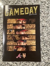 Rare Sale Atlanta braves gameday program August 15-18.2022 vs new york mets MLB