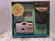 Vintage Vivitar 35mm Camera With Case Focus Free With Flash Built-in Shutter